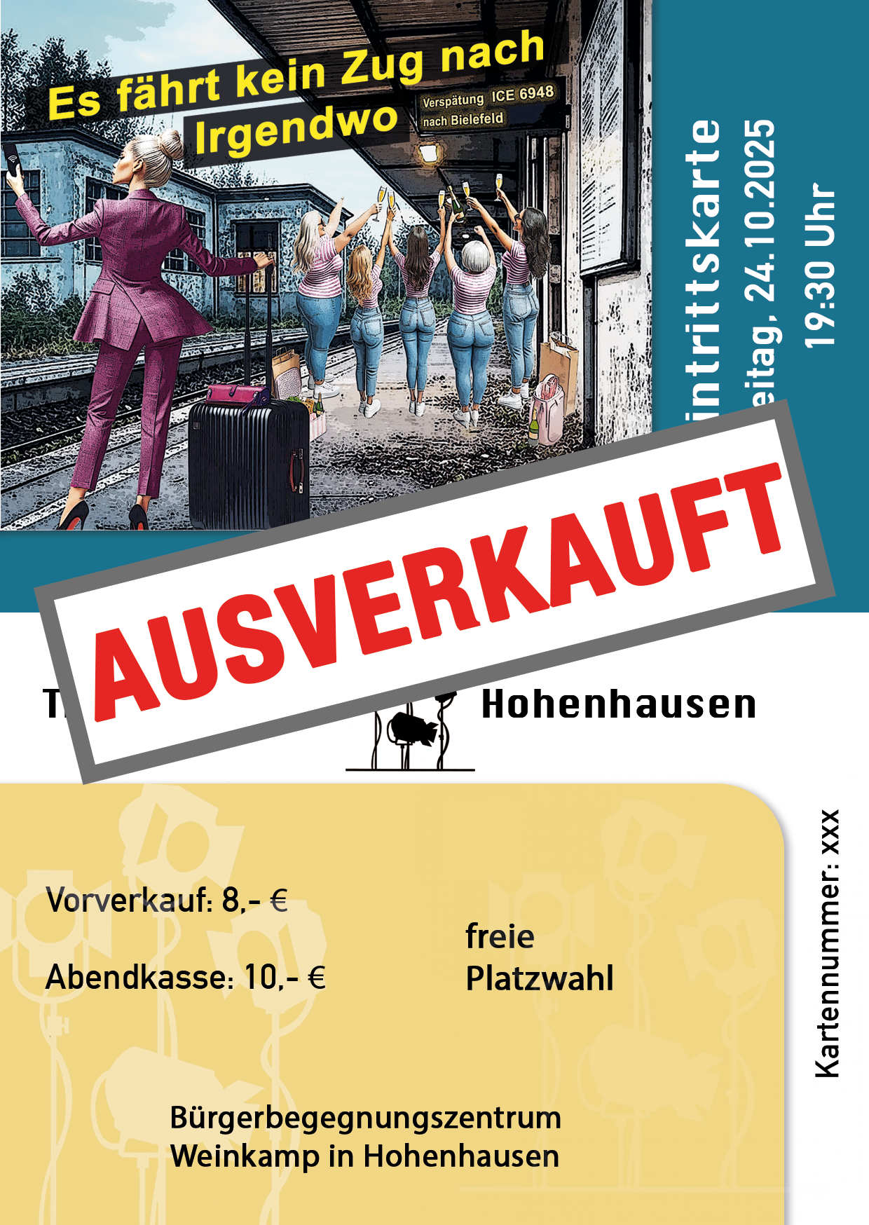 Eintrittskarte für Freitag 24.10.2025