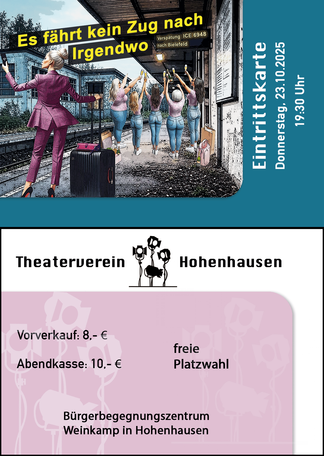 Eintrittskarte für Donnerstag, 23.10.2025
