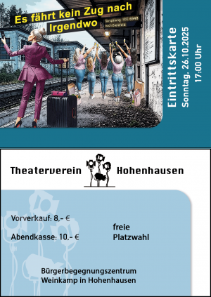 Eintrittskarte für Sonntag, 26.10.2025