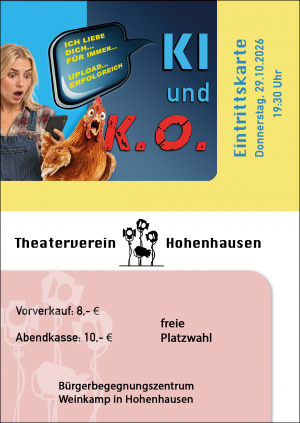 Eintrittskarte für Donnerstag, 29.10.2026