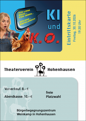 Eintrittskarte für Freitag, 30.10.2026